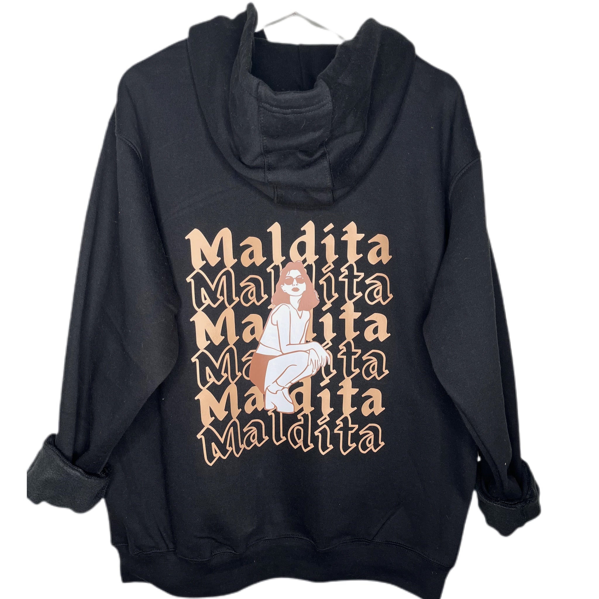 Black “MALDITA” Hoodie Sweater